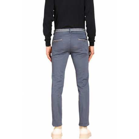 Chino coton stretch Indigo Ceinture Rayée Torino Winter Mason's Homme N3 MBE130 251 Strasbourg Boutique Online Mode 
