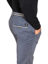 Chino coton stretch Indigo Ceinture Rayée Torino Winter Mason's Homme N3 MBE130 251 Strasbourg Boutique Online Mode 