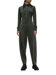 Pantalon Cupro droit carotte Joanie Kaki Bosco Roberto Ricci Designs Femme 723 20