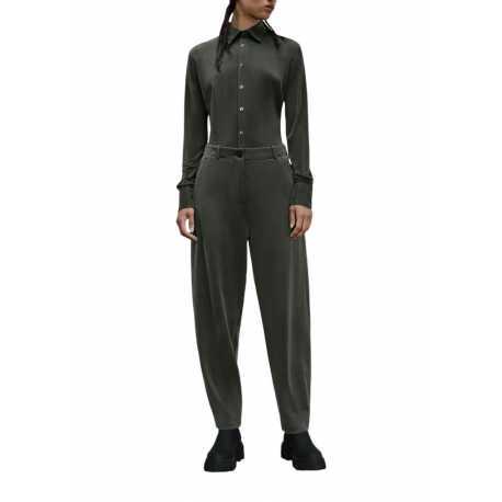 Pantalon Cupro droit carotte Joanie Kaki Bosco Roberto Ricci Designs Femme 723 20