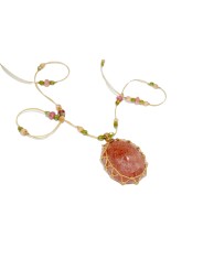 Collier Tibétain Stib Strawberry Rose Sharing Bijoux Boutique Strasbourg Jewelery online Concept store
