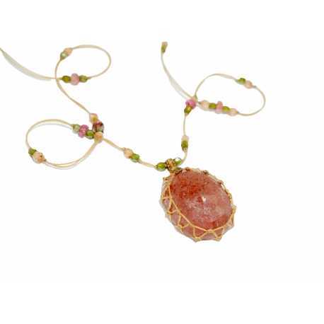 Collier Tibétain Stib Strawberry Rose Sharing Bijoux Boutique Strasbourg Jewelery online Concept store