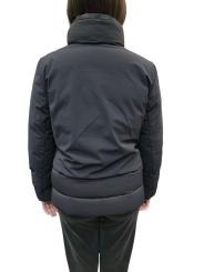 Doudoune courte col montant bi matière Blue Black RRD Roberto Ricci Design Femme 506 60 Strasbourg Boutique Online 