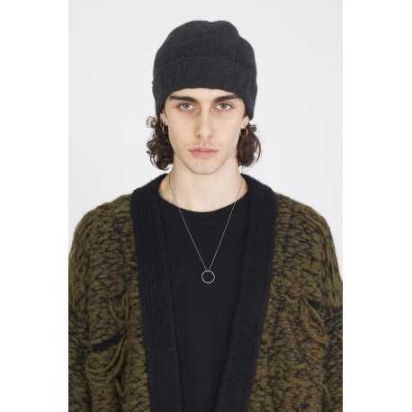 Bonnet Gris Cachemire 100% Isabel Benenato femme homme UK83 80 Strasbourg mode boutique online mixte accessoire hiver