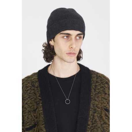 Bonnet Gris Cachemire 100% Isabel Benenato femme homme UK83 80 Strasbourg mode boutique online mixte accessoire hiver