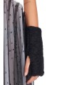 Mitaines tricot irrégulier Noir Isabel Benenato homme femme DK64 01 strasbourg boutique online mode mixte accessoire 