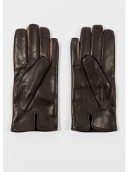 Gants cuir Choco entres doigts Taupe M1A 415GL M251 66 Paul Smith Homme gloves man strasbourg boutique shop online