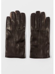 Gants cuir Choco entres doigts Taupe M1A 415GL M251 66 Paul Smith Homme gloves man strasbourg boutique shop online