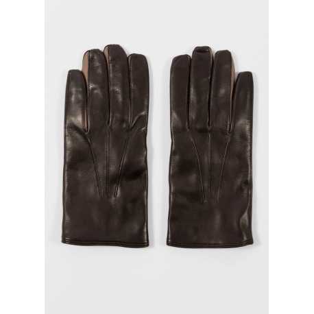Gants cuir Choco entres doigts Taupe M1A 415GL M251 66 Paul Smith Homme gloves man strasbourg boutique shop online