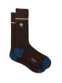 Chaussettes choco Fleur Rose brodée Bleue M1A 380NE N291 66 Paul Smith Homme Boutique Strasbourg Socks shop online