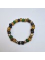 Bracelet élastique verre africain rondelles en pierre de lune LC2425 Catherine Michiels Boutique Strasbourg jewelery 