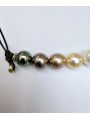 Collier Perlita 5 Perles Ombre avec rondelles de bronze TFW2461 Catherine Michiels Boutique Strasbourg jewelery