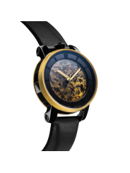 Montre_automatique_Rehab_s r360 02_gold_cuir_suède_Fob_paris_bijoux_mixte_mode_shop_online_boutique_strasbourg_france