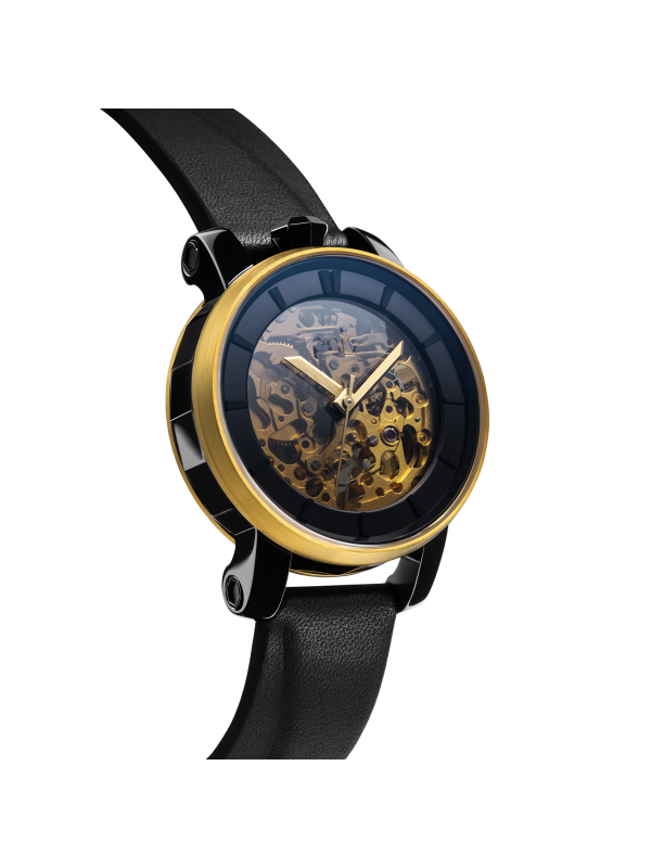 Montre_automatique_Rehab_s r360 02_gold_cuir_suède_Fob_paris_bijoux_mixte_mode_shop_online_boutique_strasbourg_france