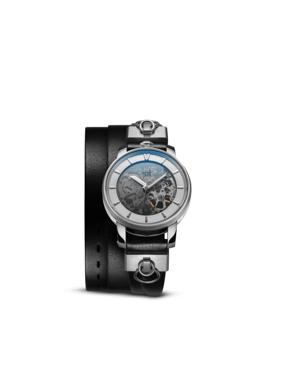 Montre R360 argent Lucia triple cuir Black Thin 2 SS Parts R360C 16 R360S 118 Fob Paris boutique strasbourg store watch