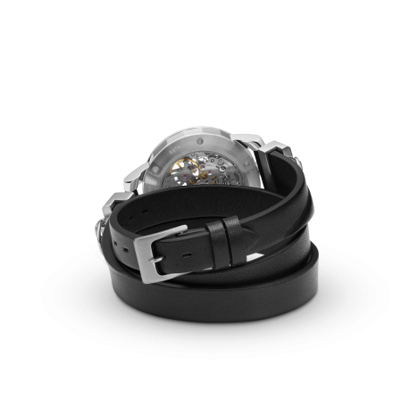 Montre R360 argent Lucia triple cuir Black Thin 2 SS Parts R360C 16 R360S 118 Fob Paris boutique strasbourg store watch