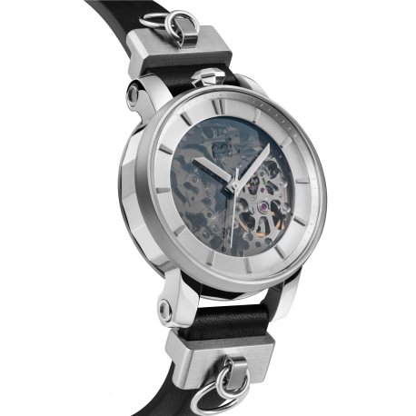 Montre R360 argent Lucia triple cuir Black Thin 2 SS Parts R360C 16 R360S 118 Fob Paris boutique strasbourg store watch