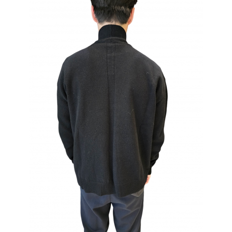 Pull col montant noir cachemire Rick Owens Homme RU02D 6685 WSBR 09 Strasbourg Boutique Online Mode 