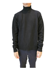 Pull col montant noir cachemire Rick Owens Homme RU02D 6685 WSBR 09 Strasbourg Boutique Online Mode 