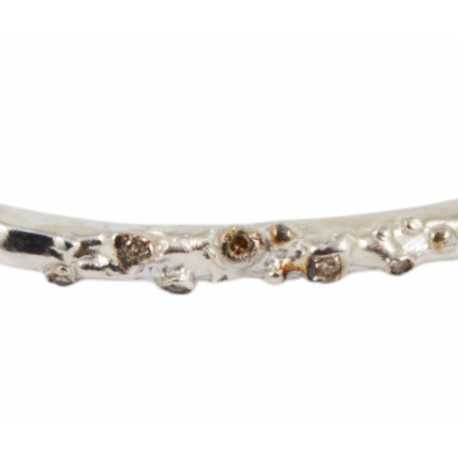 Bracelet en argent sterling Diamants Cognac 6p, 0.16ct BR BASAK 3 S ST DIA CO Rosa Maria Jewellery boutique Strasbourg
