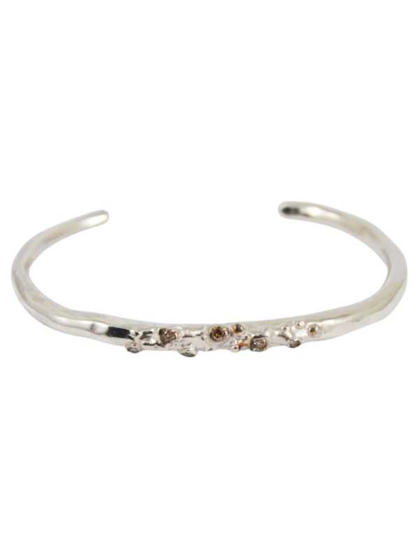 Bracelet en argent sterling Diamants Cognac 6p, 0.16ct BR BASAK 3 S ST DIA CO Rosa Maria Jewellery boutique Strasbourg