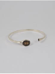 Bracelet argent Diamants noirs Quartz fumé BR TOKO 2 DIA BLK SQTZ T BLK Q Rosa Maria Jewerlly