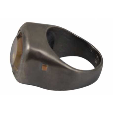 Bague en argent 1 Quartz fumé JIRA ST DIX SQTZ Rosa Maria Jewellery boutique Strasbourg bijoux concept store online ring