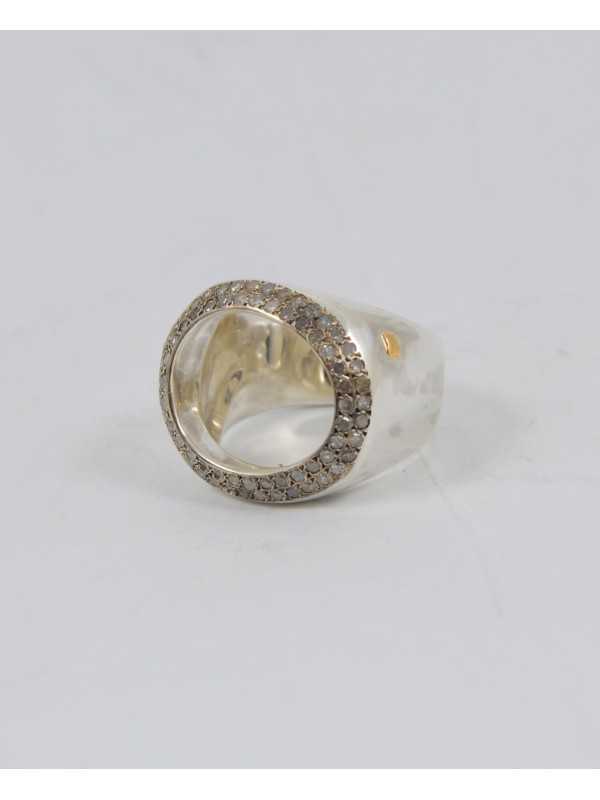 Bague argent Diamants en 8X8 69p HEYONN V S ST DIX 8X8 2R Rosa Maria Jewellery boutique Strasbourg Concept store 