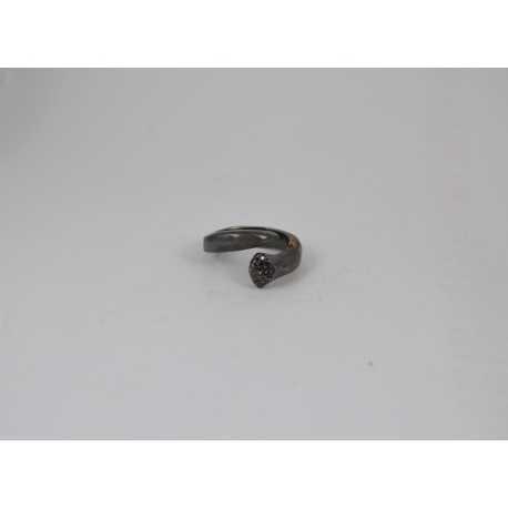 Bague argent Diamants noirs 41p PONNIE 2 TW ST DIA BLK Rosa Maria Jewellery boutique Strasbourg concept store bijoux 