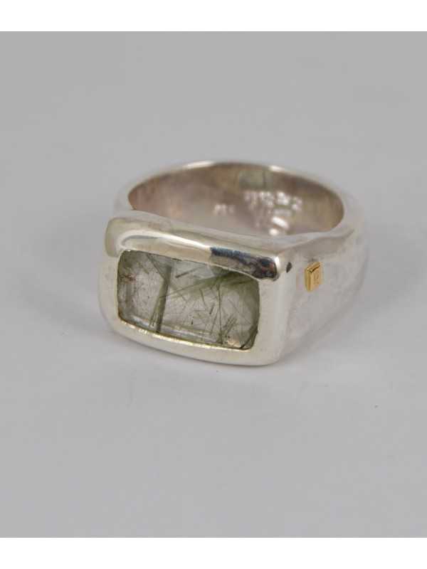 Bague argent Quartz Rutilé Vert NASILA DIX GRN RQTZ Rosa Maria Jewellery boutique Strasbourg concept store bijoux store