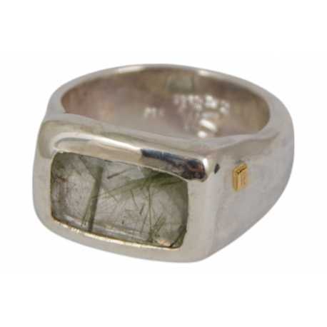 Bague argent Quartz Rutilé Vert NASILA DIX GRN RQTZ Rosa Maria Jewellery boutique Strasbourg concept store bijoux store