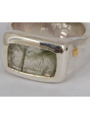 Bague argent Quartz Rutilé Vert NASILA DIX GRN RQTZ Rosa Maria Jewellery boutique Strasbourg concept store bijoux store