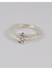 Bague anneau croisé argent sterling SAYURI 3 S ST Rosa Maria Jewellery boutique Concept store Strasbourg bijoux online