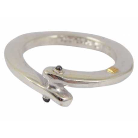 Bague anneau croisé argent sterling SAYURI 3 S ST Rosa Maria Jewellery boutique Concept store Strasbourg bijoux online