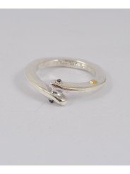 Bague anneau croisé argent sterling SAYURI 3 S ST Rosa Maria Jewellery boutique Concept store Strasbourg bijoux online