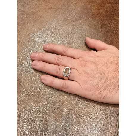 Bague argent Quartz Rutilé Vert NASILA DIX GRN RQTZ Rosa Maria Jewellery boutique Strasbourg concept store bijoux store