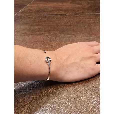 Bracelet argent Diamants noirs Quartz fumé BR TOKO 2 DIA BLK SQTZ T BLK Q Rosa Maria Jewerlly