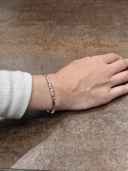 Bracelet en argent sterling Diamants Cognac 6p, 0.16ct BR BASAK 3 S ST DIA CO Rosa Maria Jewellery boutique Strasbourg