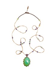 Collier Tibétain Stib Chrysoprase Sharing