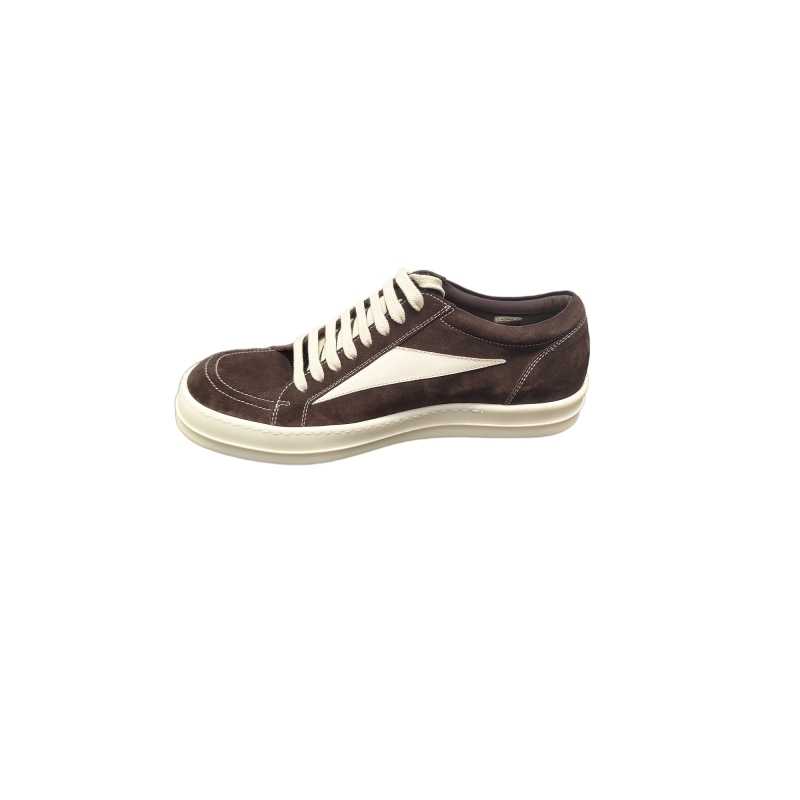 Baskets basses Cuir suède Choco Rick Owens Homme RU01E 5897