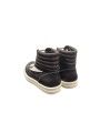 Baskets montantes Noir Blanc cuir High Vintage Sneaks Rick Owens Homme RU01E 5896 LCOLVS 911 Boutique Strasbourg shoes