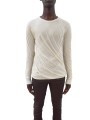  T-shirt double manches longues Naturel Ecru Rick Owens Homme RUO1E 5257 UC 21 Strasbourg Boutique Online Créateur Mode