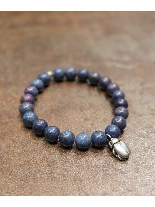 Bracelet Charm Milo Silver en Argent avec diamant-Perles de Kyanite Catherine Michiels MILO SS L-E boutique Strasbourg 