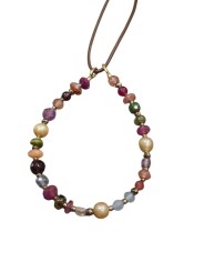 Bracelet Bella Moon hématite saphir rubis perles de Tahiti tourmaline FW24-71 Catherine Michiels Bijou Boutique Strasbourg