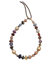 Bracelet Bella Moon hématite saphir rubis perles de Tahiti tourmaline FW24-71 Catherine Michiels Bijou Boutique Strasbourg