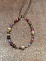 Bracelet Bella Moon hématite saphir rubis perles de Tahiti tourmaline FW24-71 Catherine Michiels Bijou Boutique Strasbourg