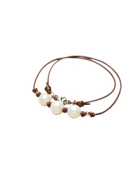 Collier 3 perles d’Eau blanches Perles or 14kt Claps Diamants TFW24-49 Catherine Michiels Bijoux Boutique Strasbourg