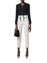 Tunique Noire decoleté lacets CA003 5469 110 Elisabetta Franchi