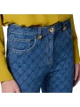 Jeans brut logo slim Blue Vintage Coton stretch PJ95N 139 Elisabetta Franchi Femme boutique Strasbourg vêtement mode