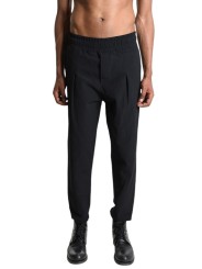 Pantalon taille élastique pince basse coton viscose Noir M1014 La Haine Inside Us Homme Boutique Strasbourg Online Mode 